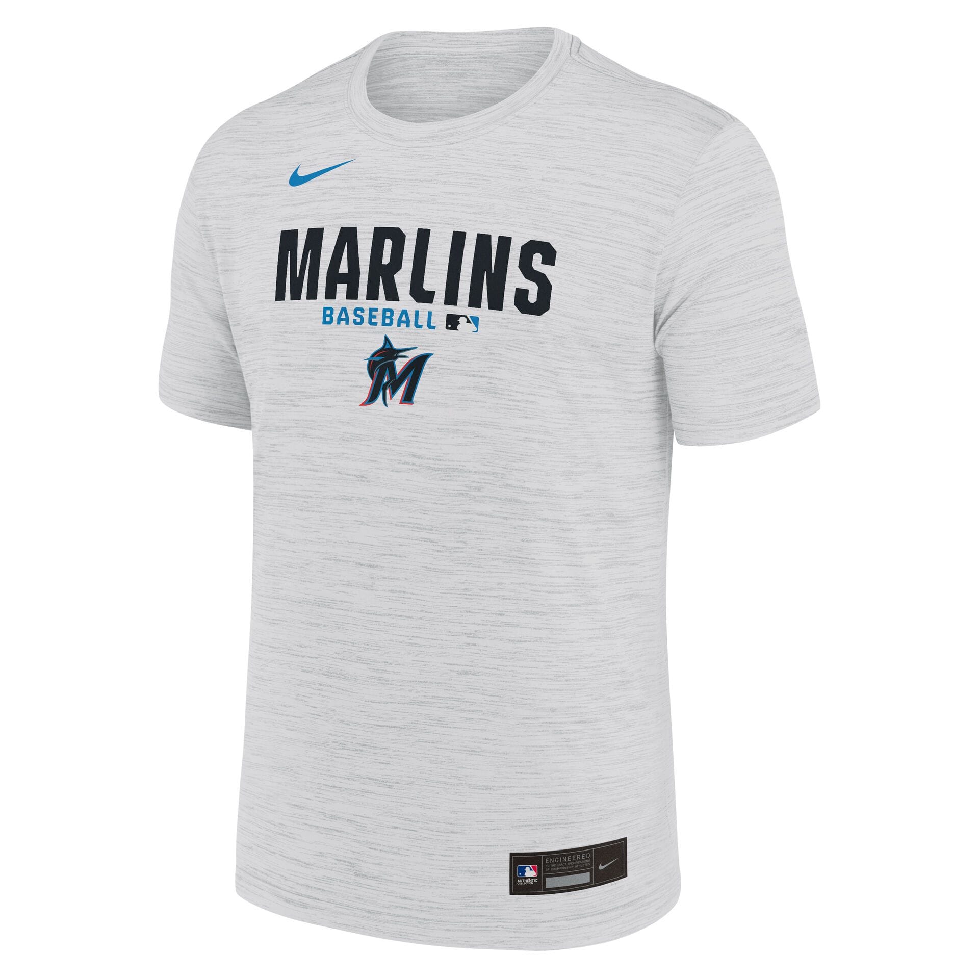 Miami Marlins 2026 MLB Authentic Velocity T-Shirt Gray