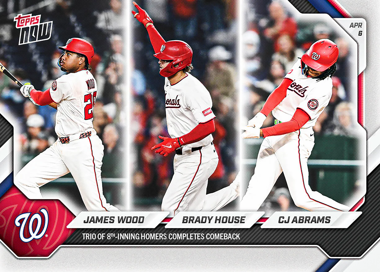 James Wood / Brady House / CJ Abrams - 2026 MLB Topps NOW® - Card 56 - PR: 564