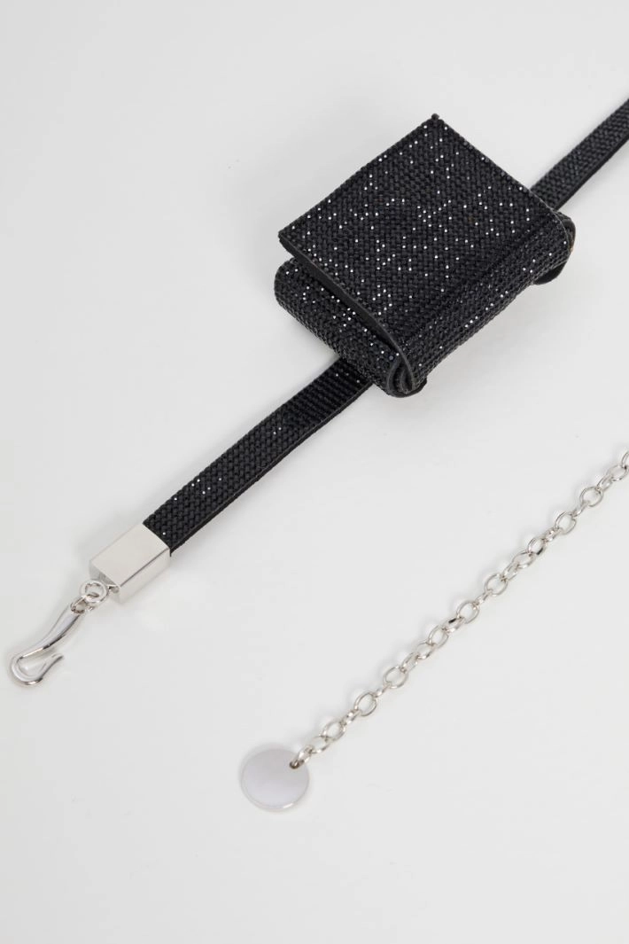 Belt with coin purse - BLACK
