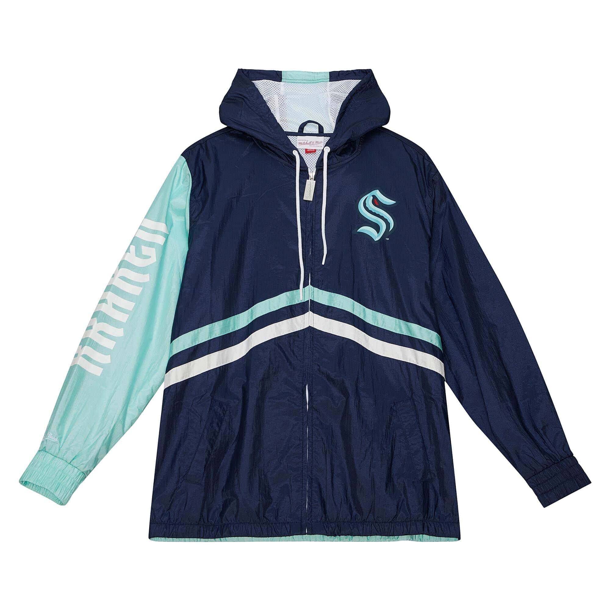 Seattle Kraken Undeniable Mitchell & Ness NHL Windbreaker Jacket