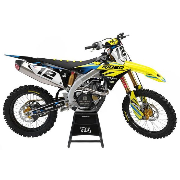 Kit déco RiderUnik RIDERSUZUKI 450 RM-Z 450 - 2008 - 2017Ref : RU0410 / SURID09