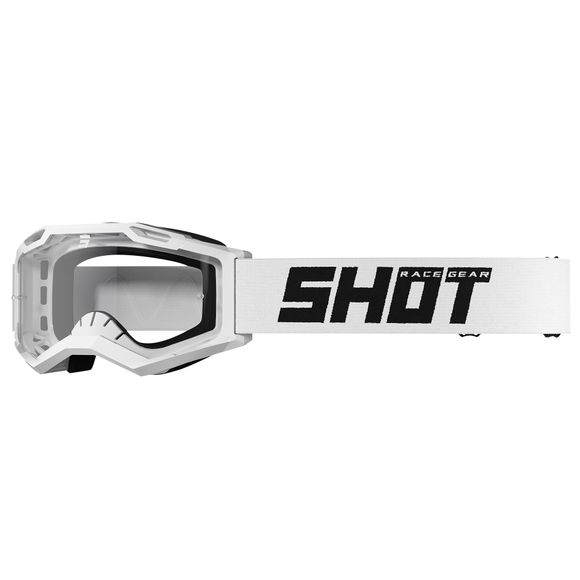 Shot ASSAULT 2.0 cross mask - SOLID WHITE GLOSSY 2023 - WhiteRef: so2294 / a09-29b1-c10