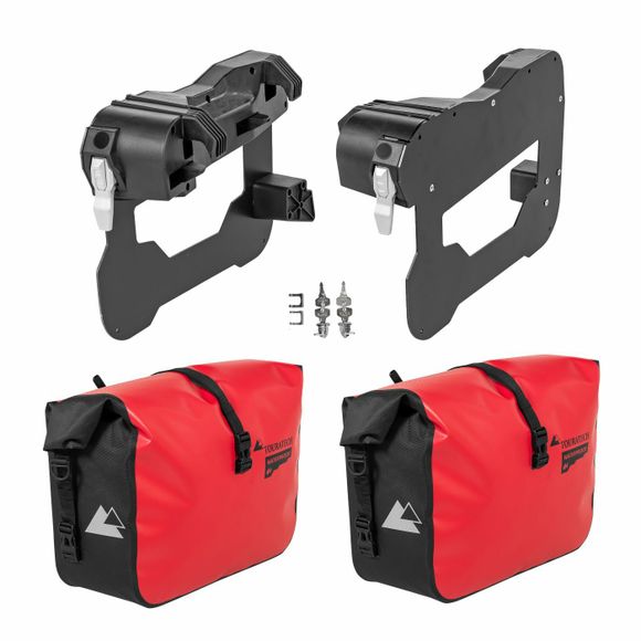 Touratech Endurance saddlebags - for BMW Vario support - RedBMW 1300 R 1300 GS - 2023 - 2026Ref: Trt01303A / 01-035-7011-0