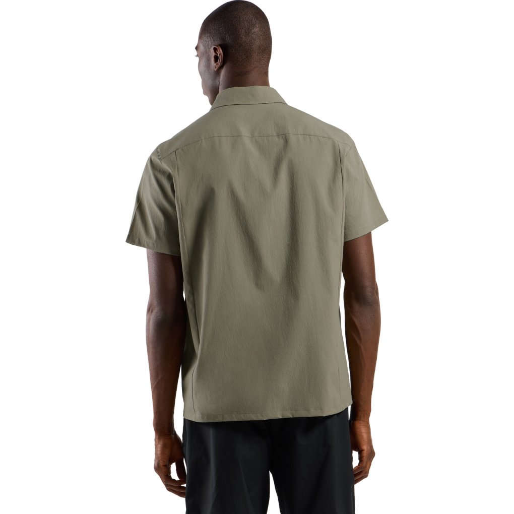 Odlo Hyper Contrast Short Sleeve Hiking Shirt Men - vetiver