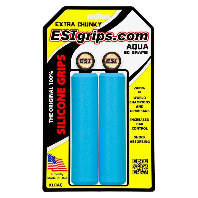 ESI Grips Extra Chunky Handlebar Grips - Aqua