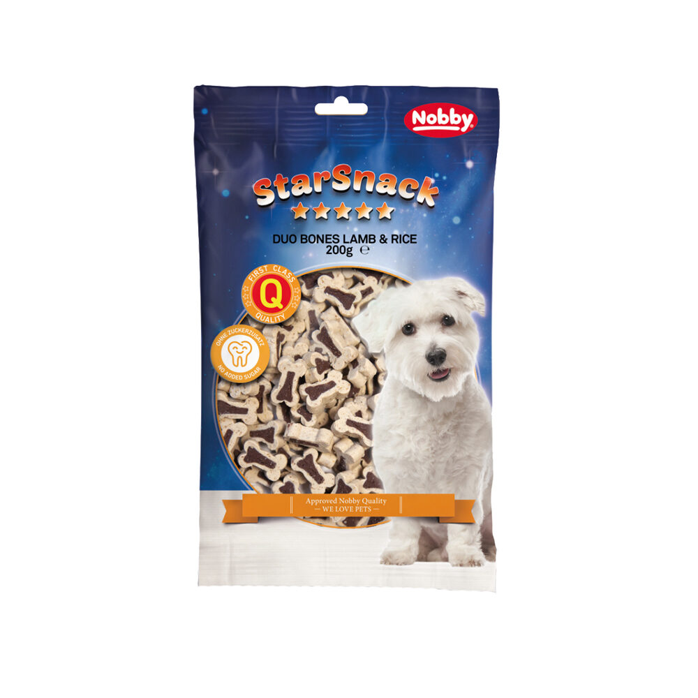 Nobby Starsnack Duo Bones Lamb and Rice - 200 g