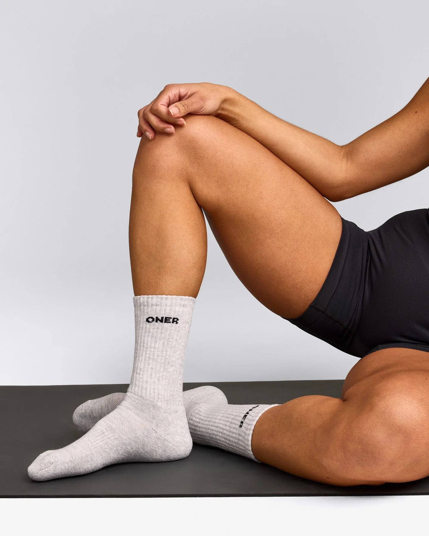 Oner Long Crew Socks 1 Pack | Grey Marl