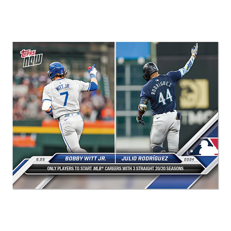 Bobby Witt Jr./Julio Rodríguez - 2024 MLB TOPPS NOW® Card 755