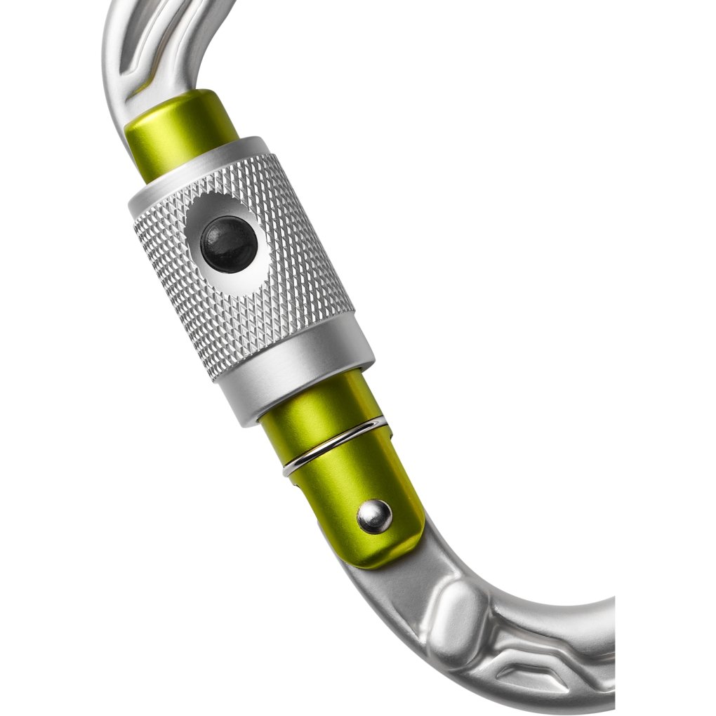 Edelrid HMS Bullet PermaLock Carabiner - silver