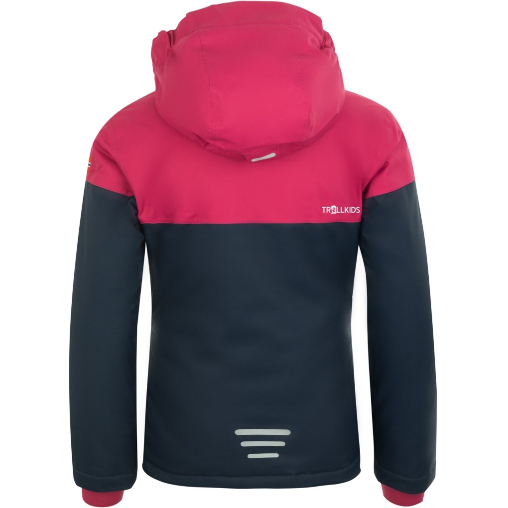 Trollkids Hallingdal Ski Jacket Girls - Navy/Pink/White