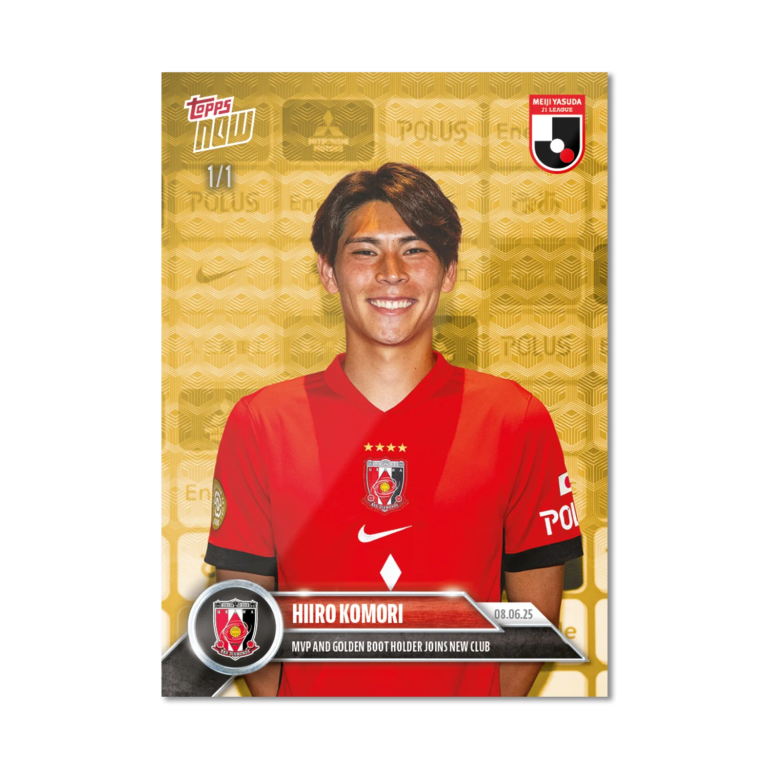 Hiiro Komori - 2025 J.League® Topps NOW® - Card 25