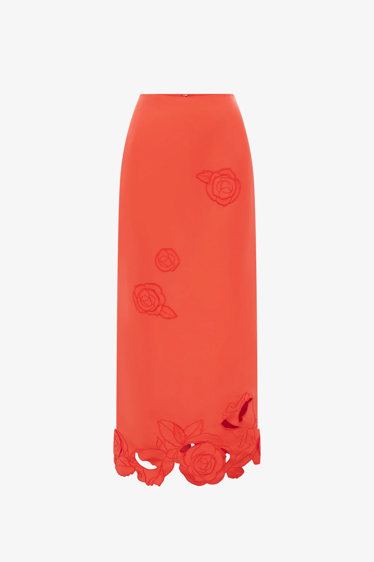 Kyra Appliqué Maxi Skirt - Saffron