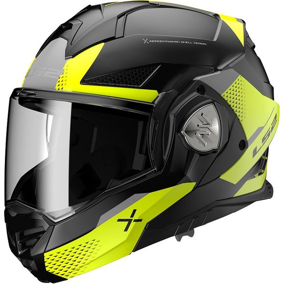 LS2 FF901 ADVANT X modular helmet - OBLIVION - Black / YellowRef: LS0746