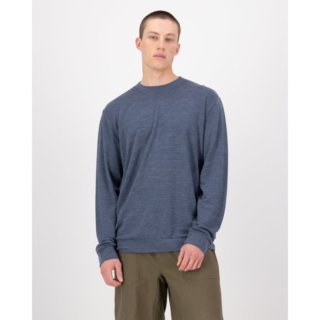 Mons Royale Horizon Merino Crew Men - navy