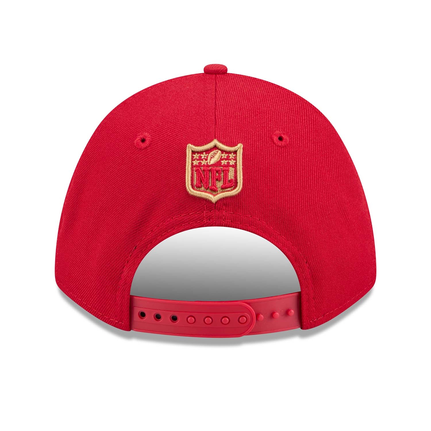 San Francisco 49ers NFL Team Logo New Era 9FORTY M-Crown Snapback Cap Red