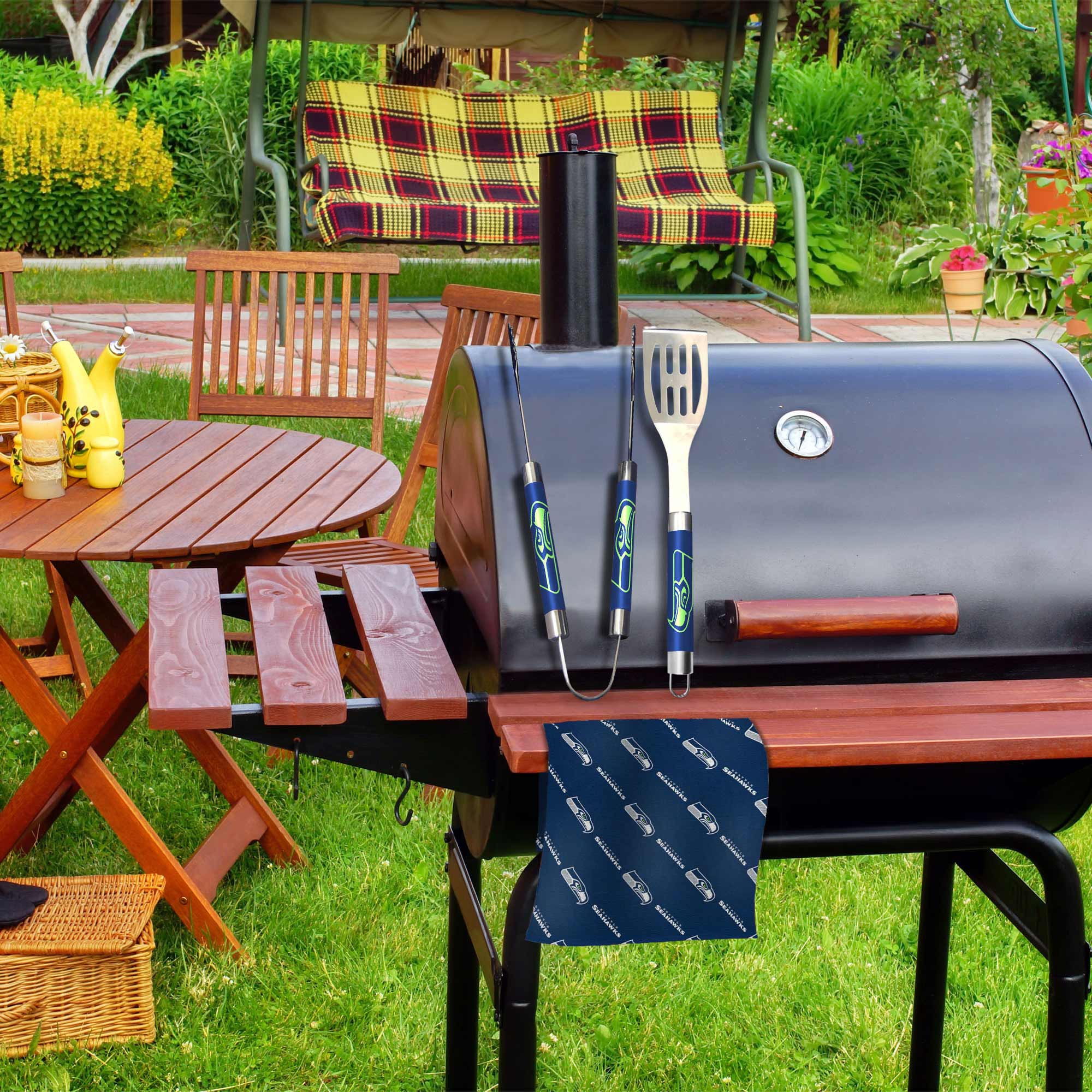 Seattle Seahawks NFL Barbecue Set (3-Piece)