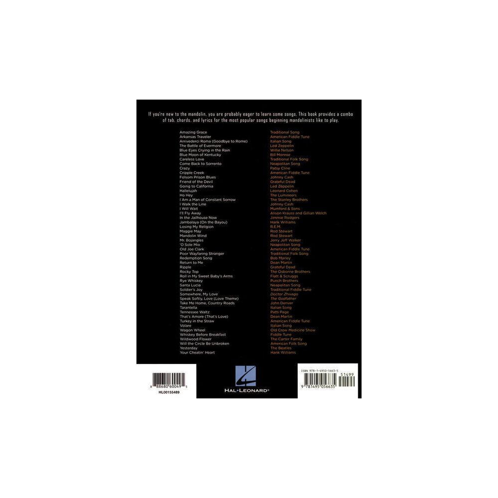 Hal Leonard 50 Songs You Should Mandolin – Thomann Ireland