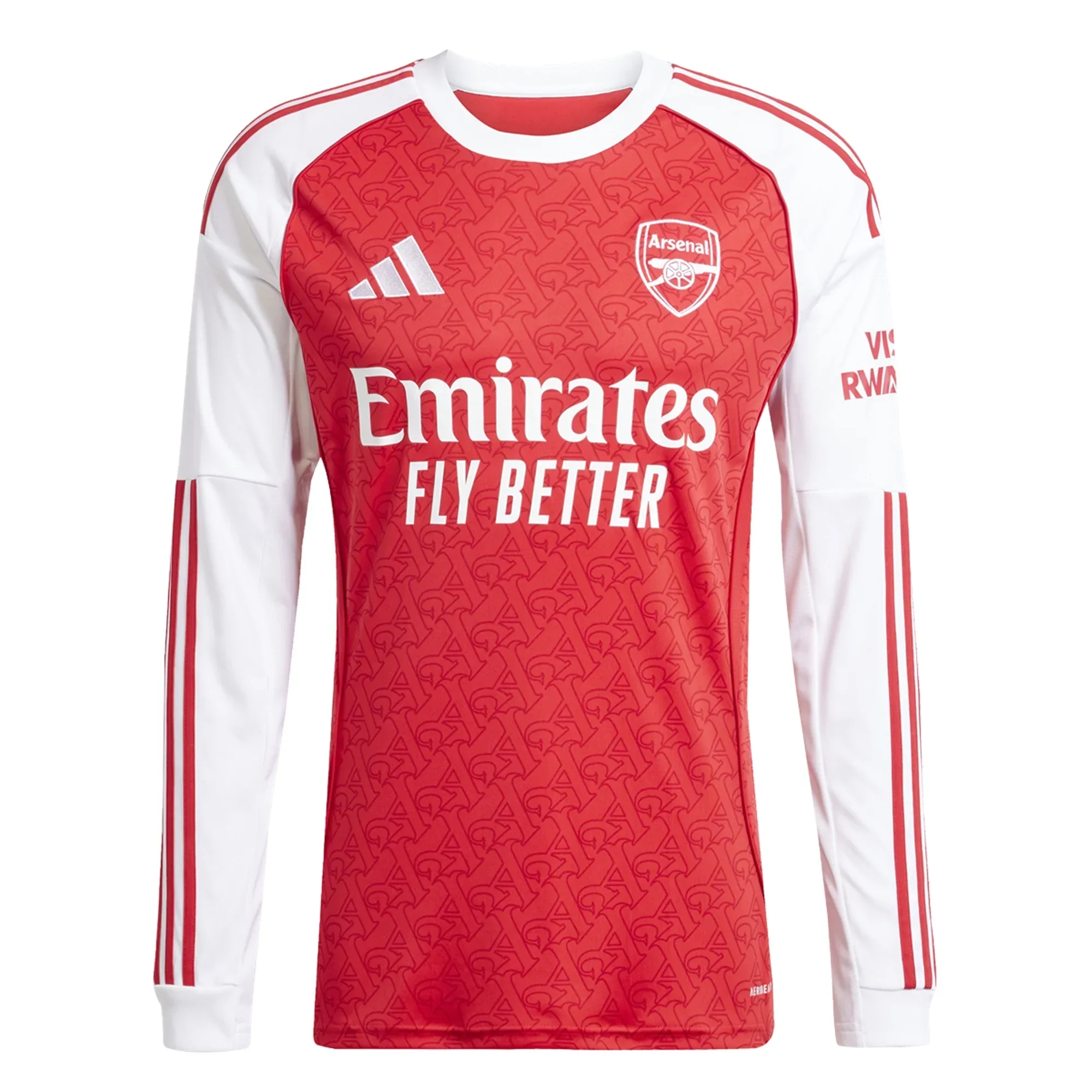 Arsenal Long Sleeve Home Jersey 25/26 (Better Scarlet/White)