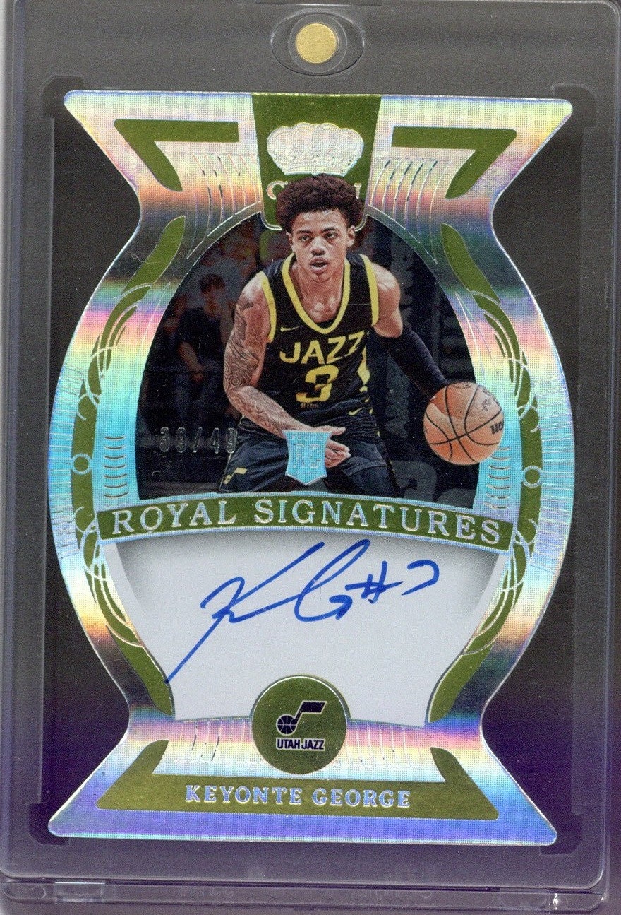 2023/24 Crown Royal Keyonte George Autograph DIE-CUT #RS-KEY /49