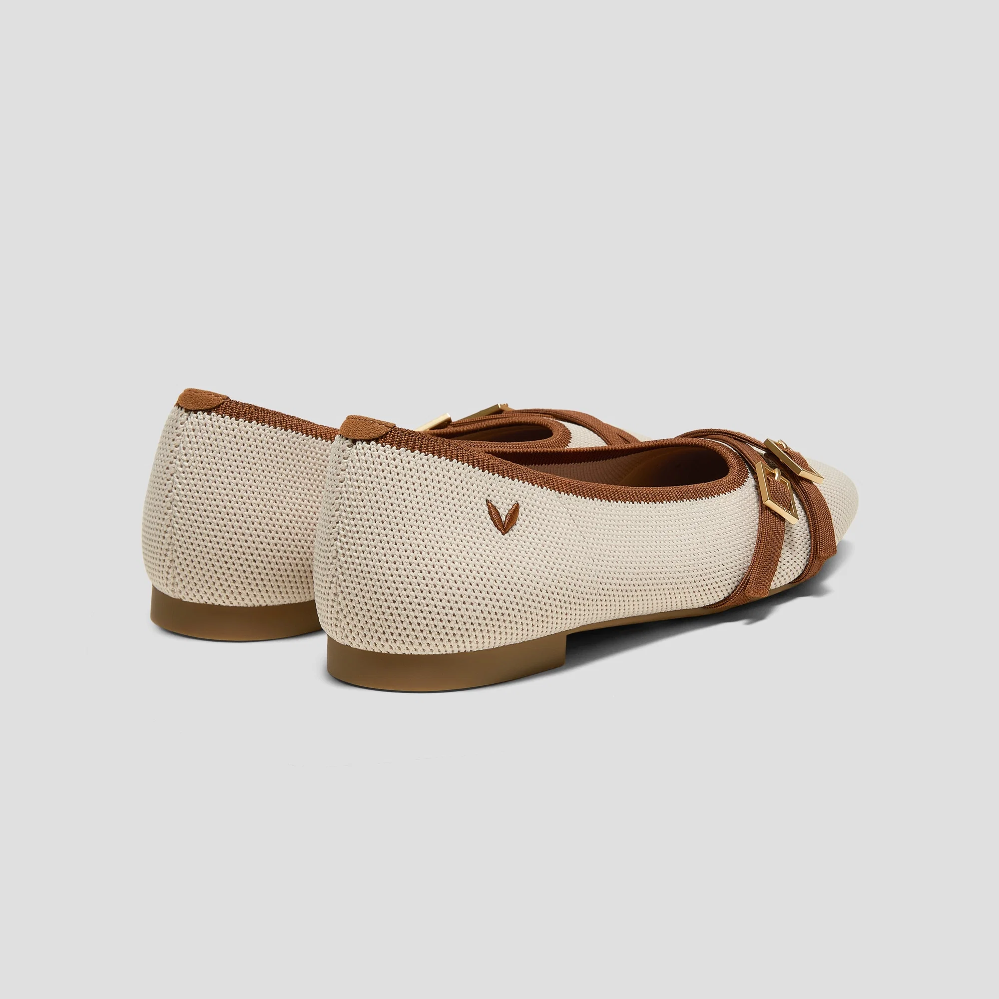 Square-Toe Margot Crisscross Flats (Marah)