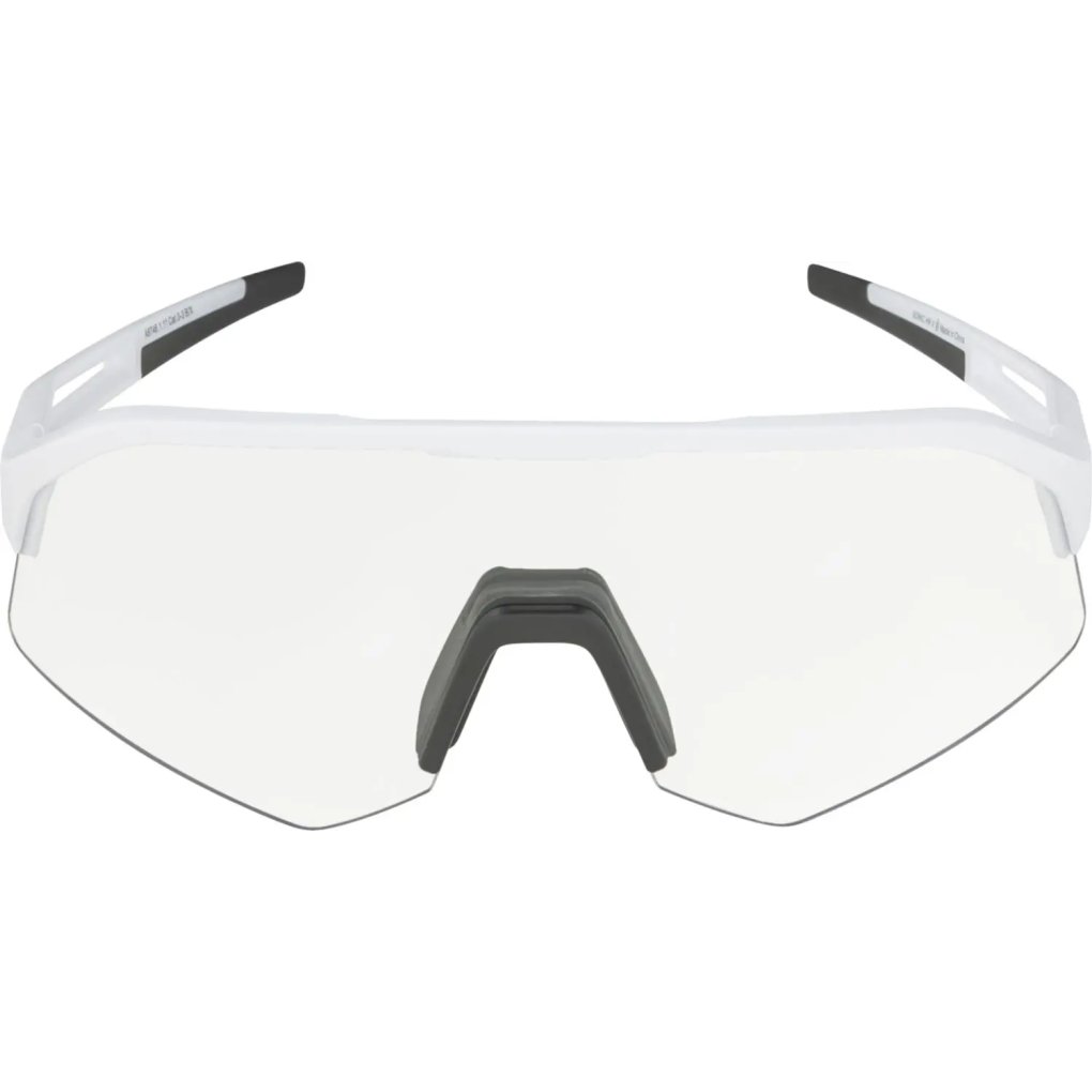 Alpina Sonic HR V Glasses - white matt / Varioflex clear to black