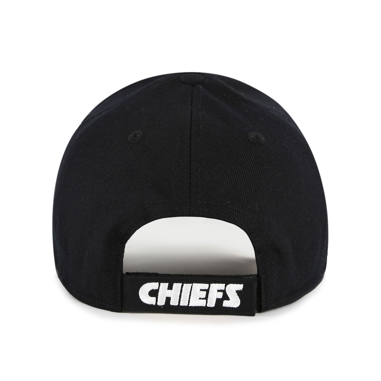 Kansas City Chiefs Black & White '47 MVP Adjustable NFL Cap Black