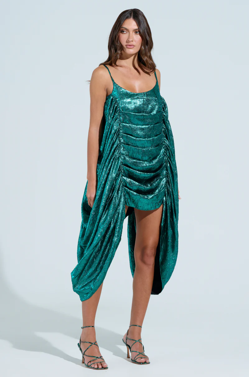 Smooth Operator Ruched Midi Dress