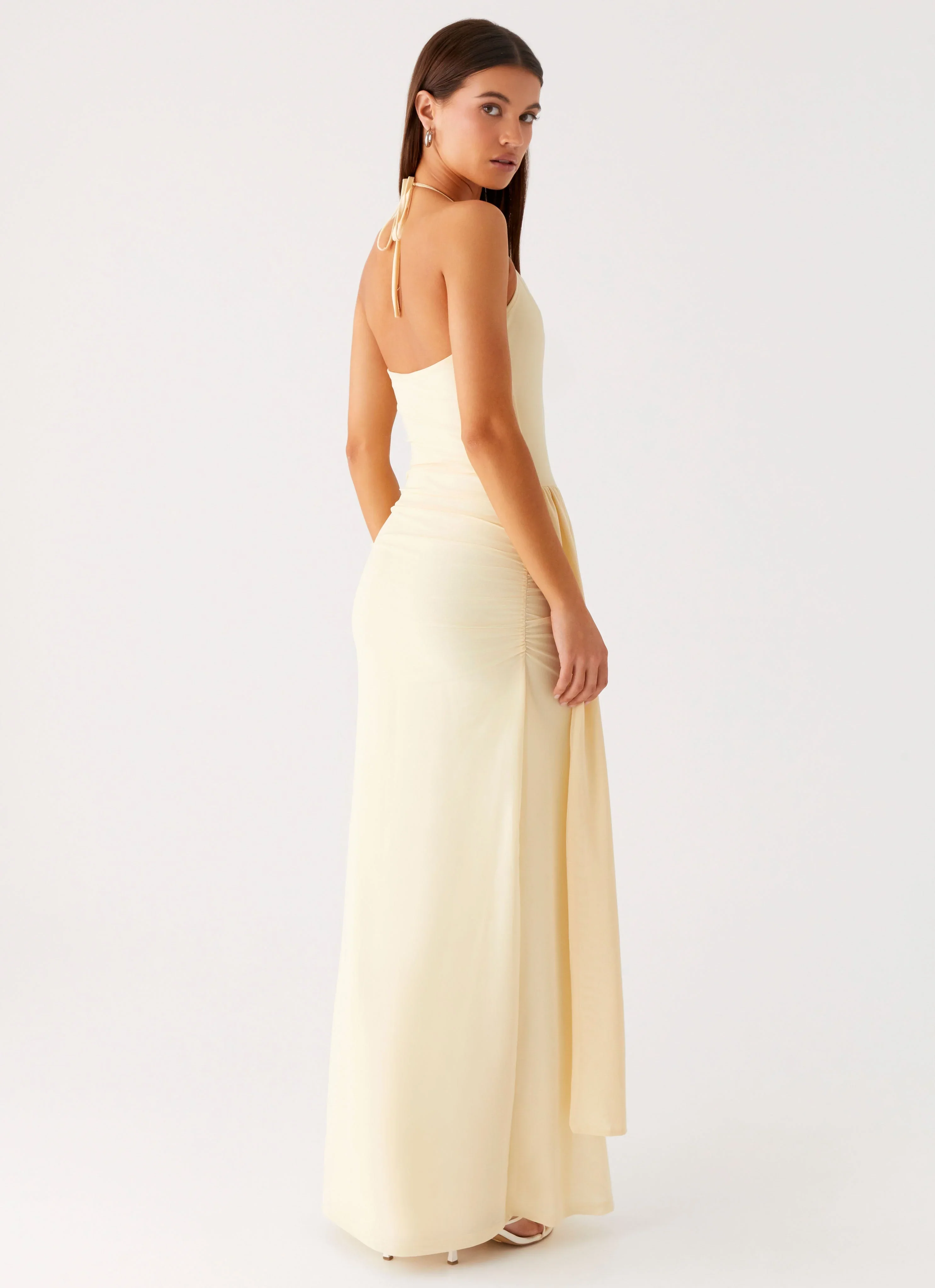 Signal Halter Maxi Dress - Sunny Yellow