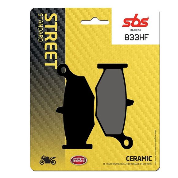 SBS 833HF Organic Rear Brake PadsRef: SBS833HF / 833000