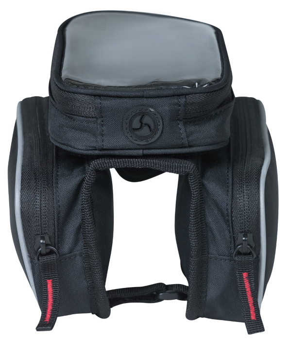 Basil Sport Design Top Tube Frame Bag Double M - black