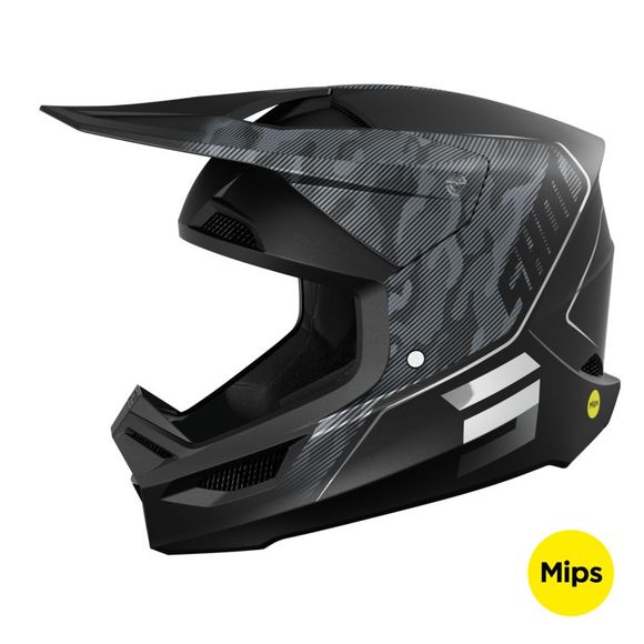 Casque cross Shot RACE - CAMO TACTIC 2025 - Noir / GrisRef : SO2561