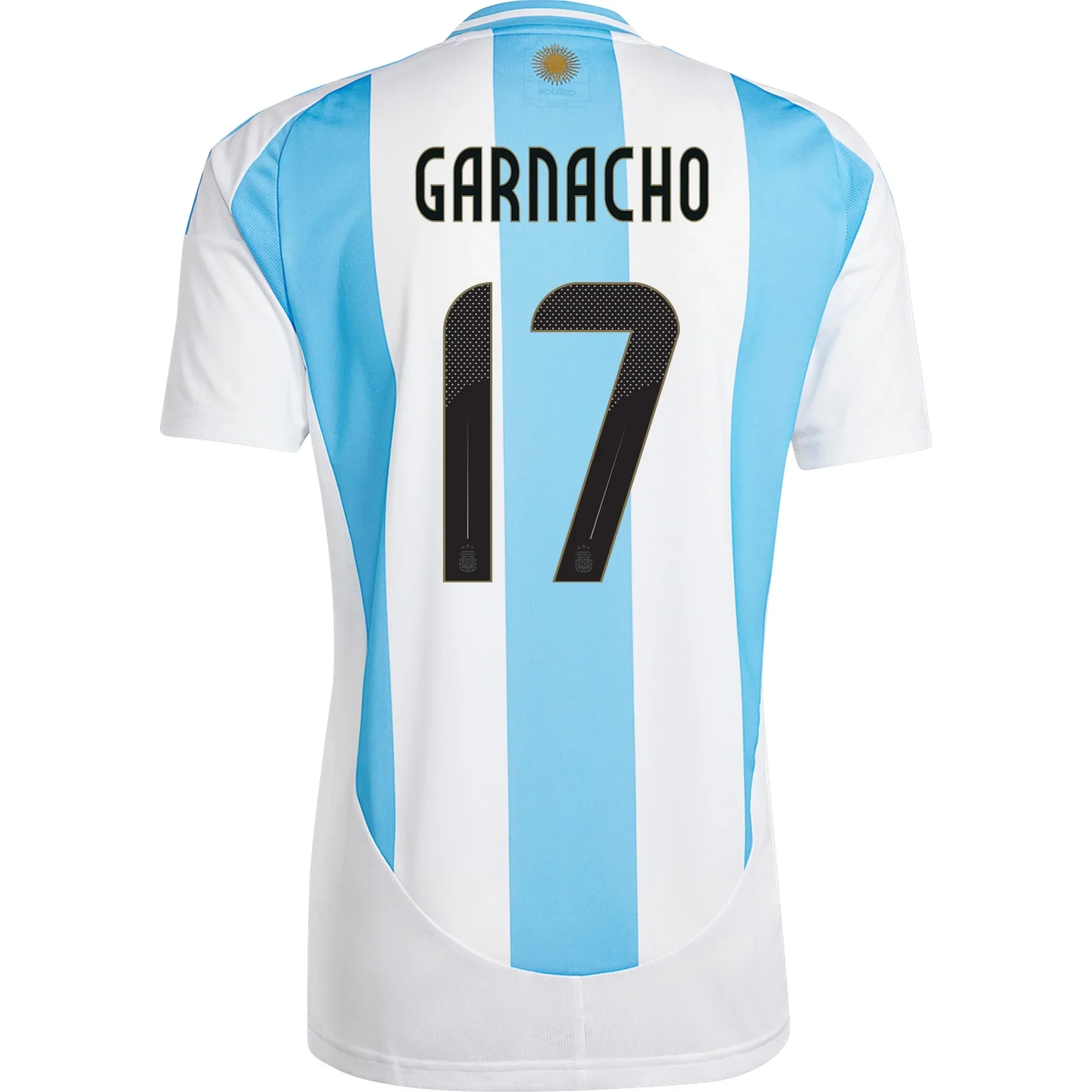 Argentina Alejandro Garnacho Home Jersey 24/25 (White/Blue Burst)
