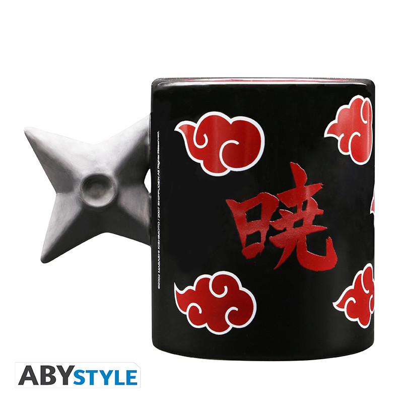 NARUTO SHIPPUDEN Mug 3D handle Shuriken Akatsuki