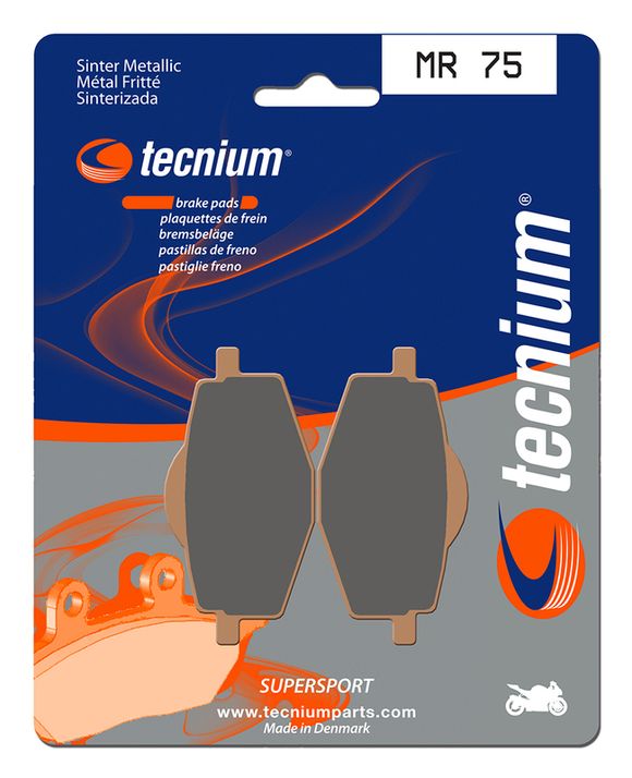 Tecnium Performance sintered metal brake pads - MR75Ref: TE00991A / 1023100