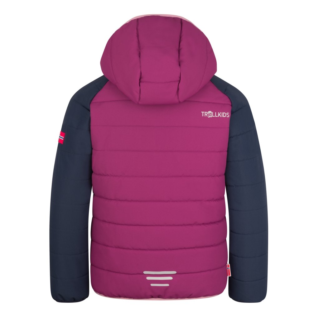 Trollkids Hafjell PRO Snow Jacket Kids - Navy/Plum/Mauve