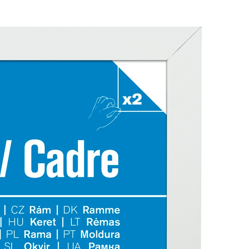 MDF White Frame A4 (21 x 29,7 cm)