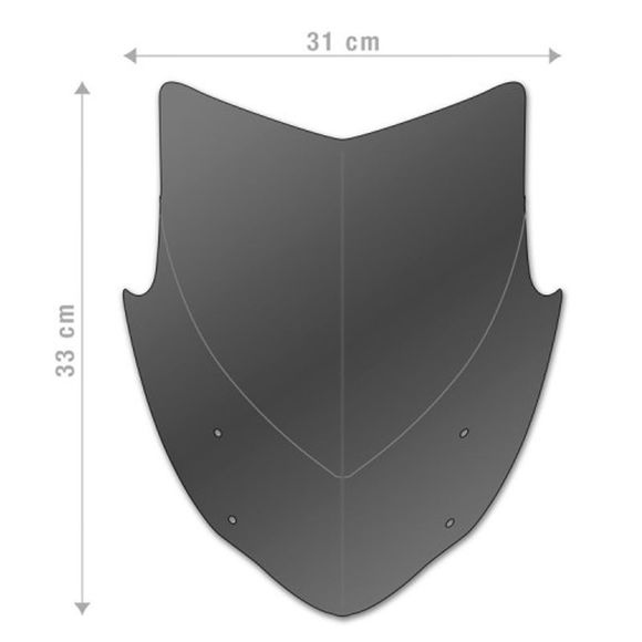 Barracuda AEROSPORT windshield - GrayRef: bar0468 / ktm3300-17