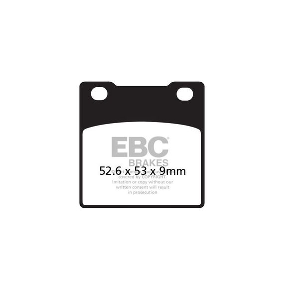 EBC Organic Front/Rear Brake Pads (Depending on Model)Ref: FA063 / FA63
