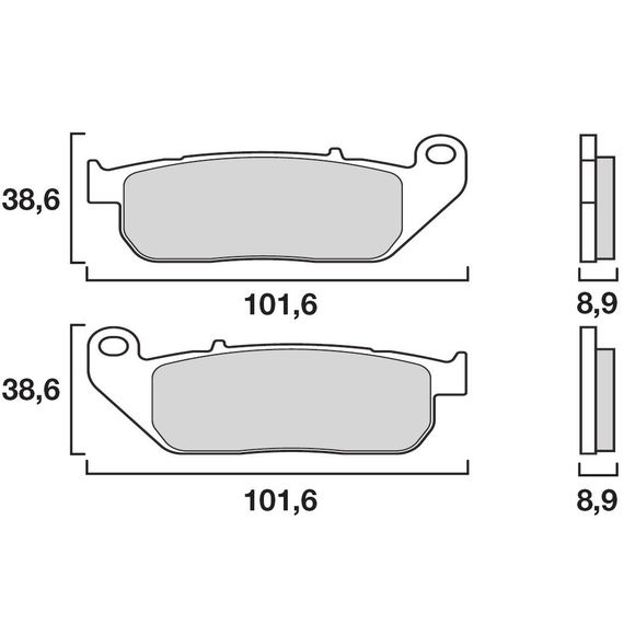 Brembo Sinter Sintered Metal front brake padsRef: 07HD13SA