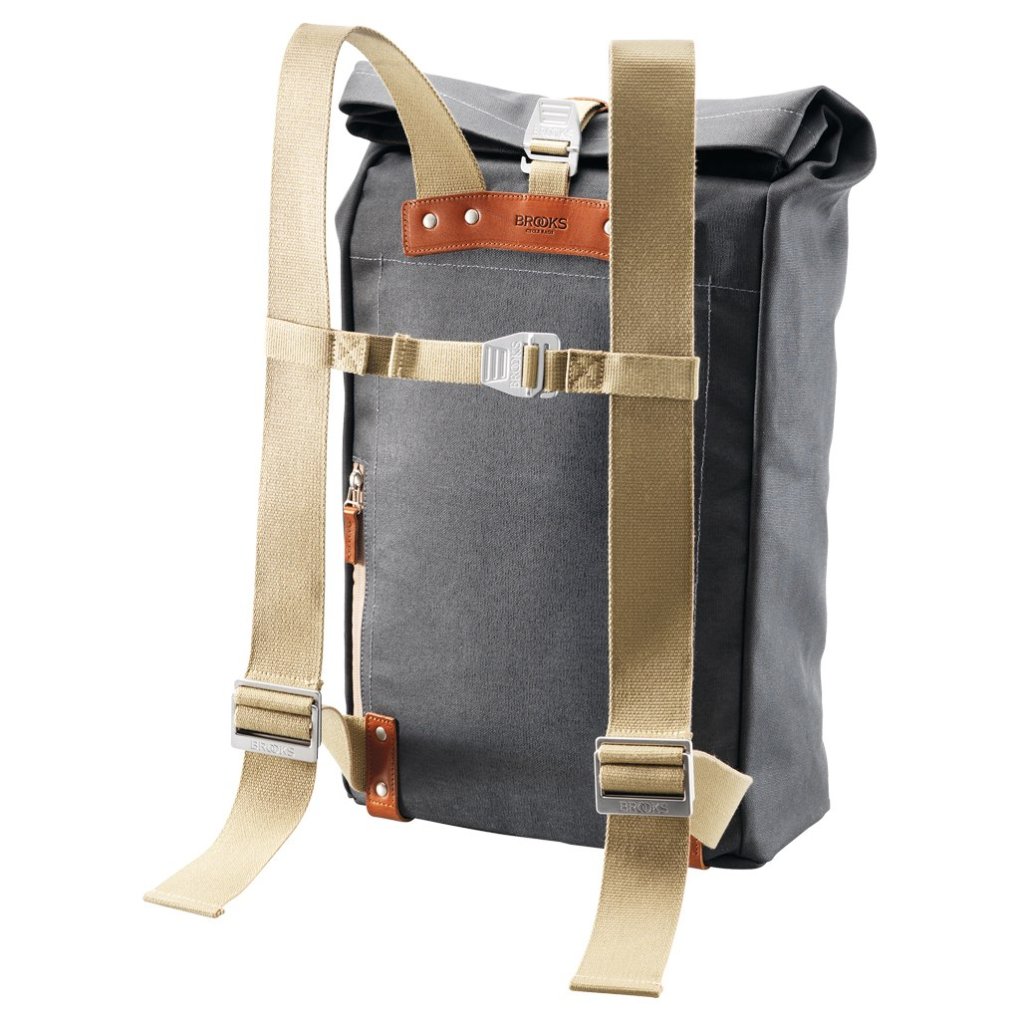 Brooks Pickwick Cotton Canvas Backpack - 26L - goose beak/maroon