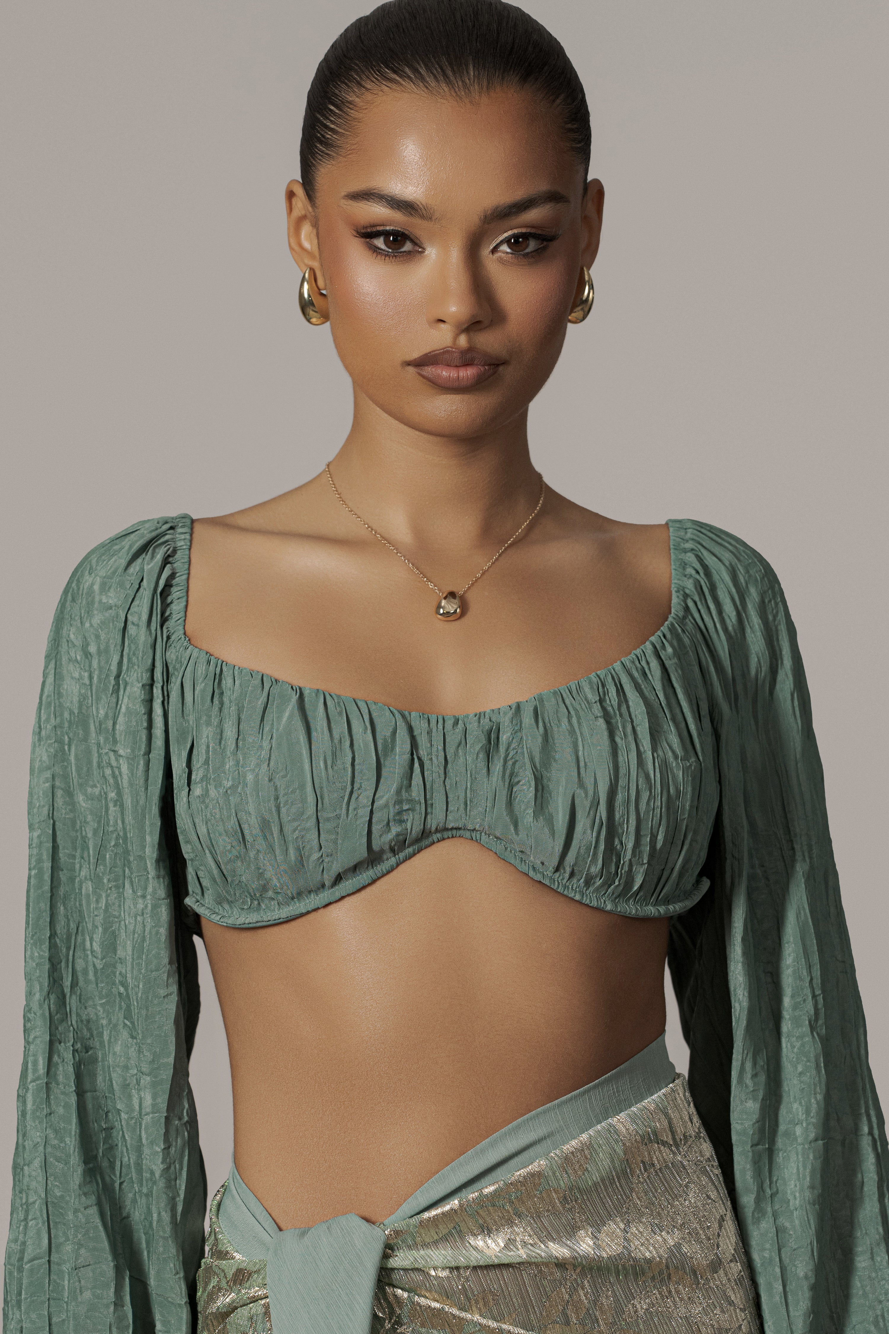 Teal Carey Long Sleeve Top