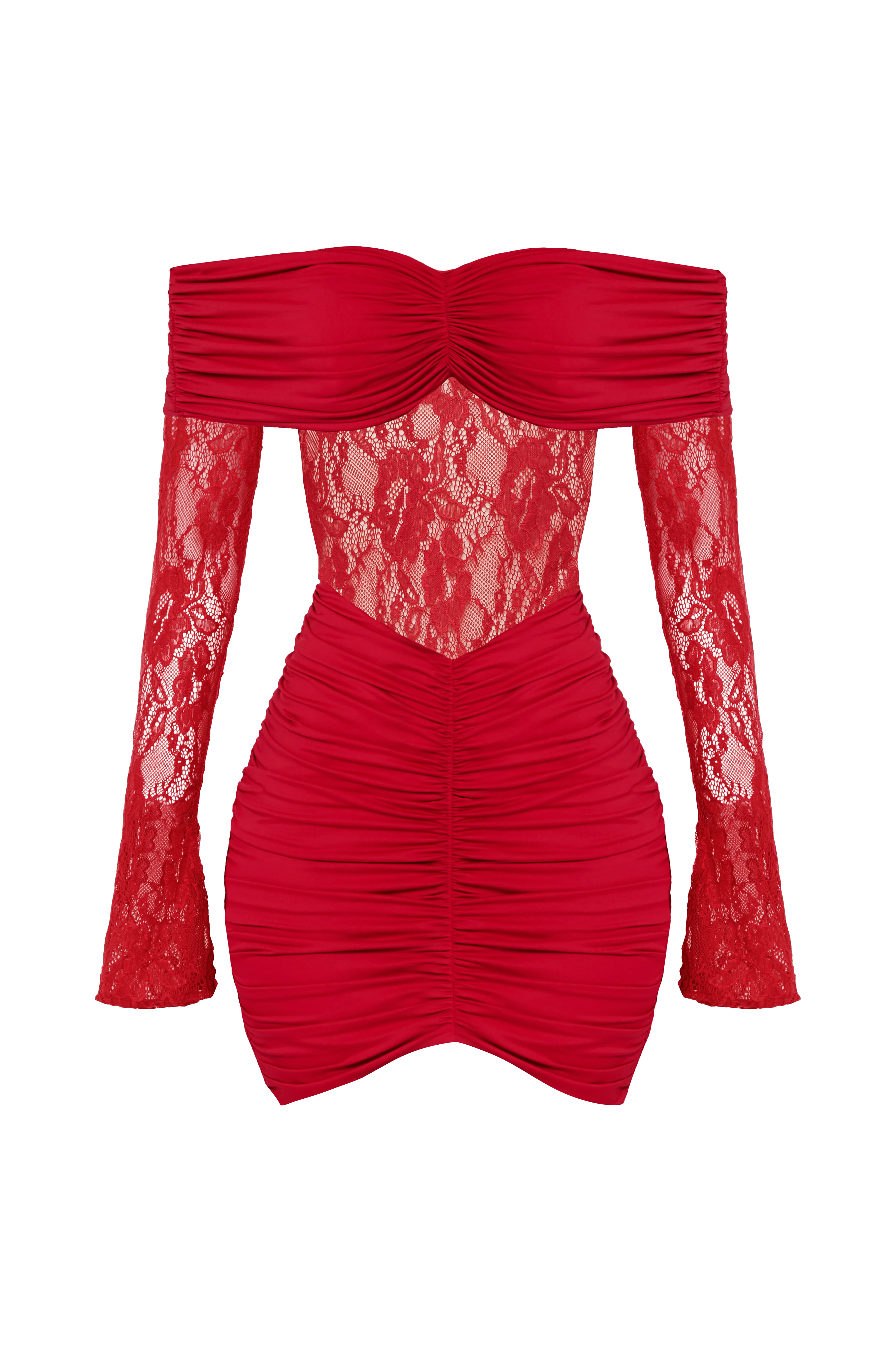 Sauline Mini Dress - Red