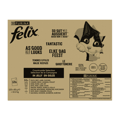 Felix Every Day a Feast in Jelly - Countryside Selection - 44 x 85 g