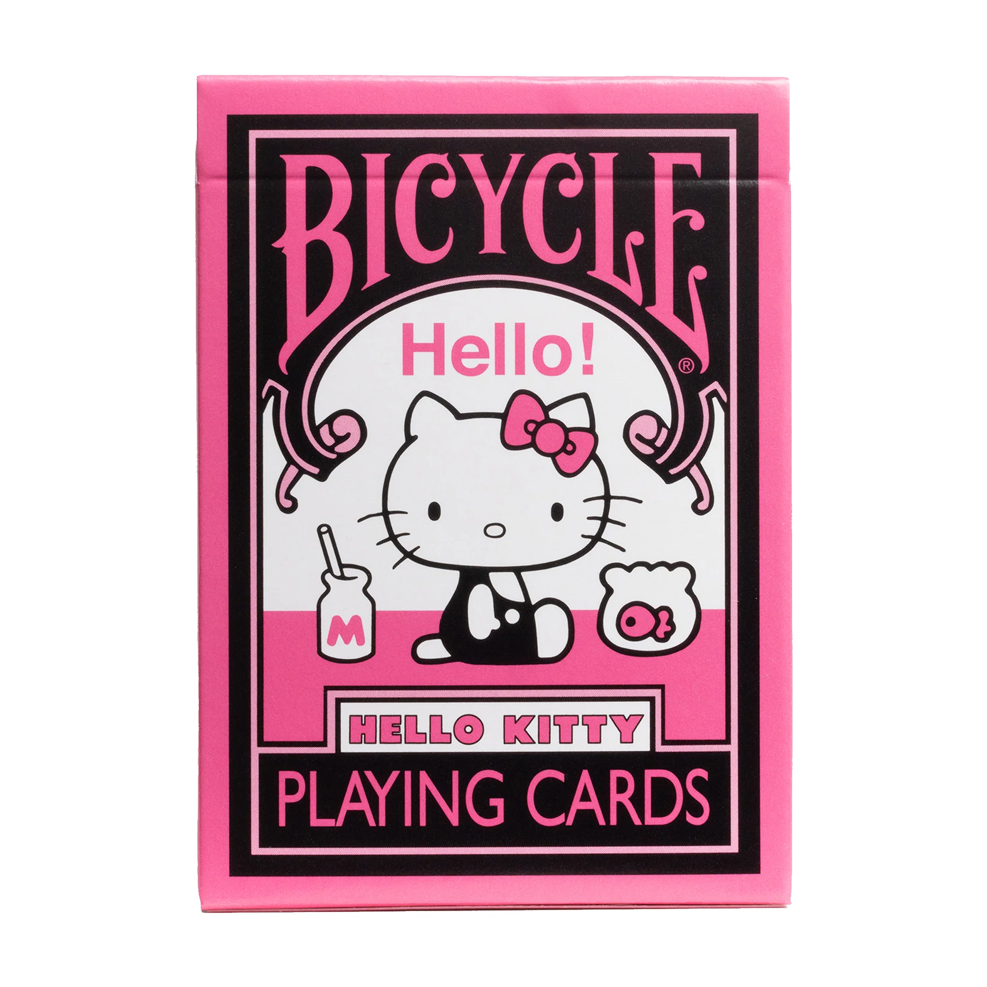 Bicycle Hello Kitty Black & Pink Playing Cards