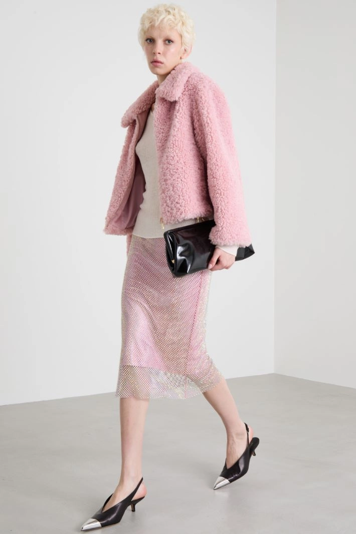 Rhinestone skirt - PINK