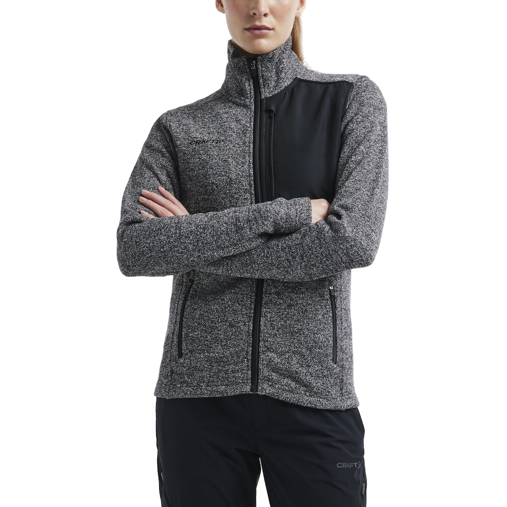 CRAFT ADV Explore Heavy Fleece Jacket Women - Black Melange