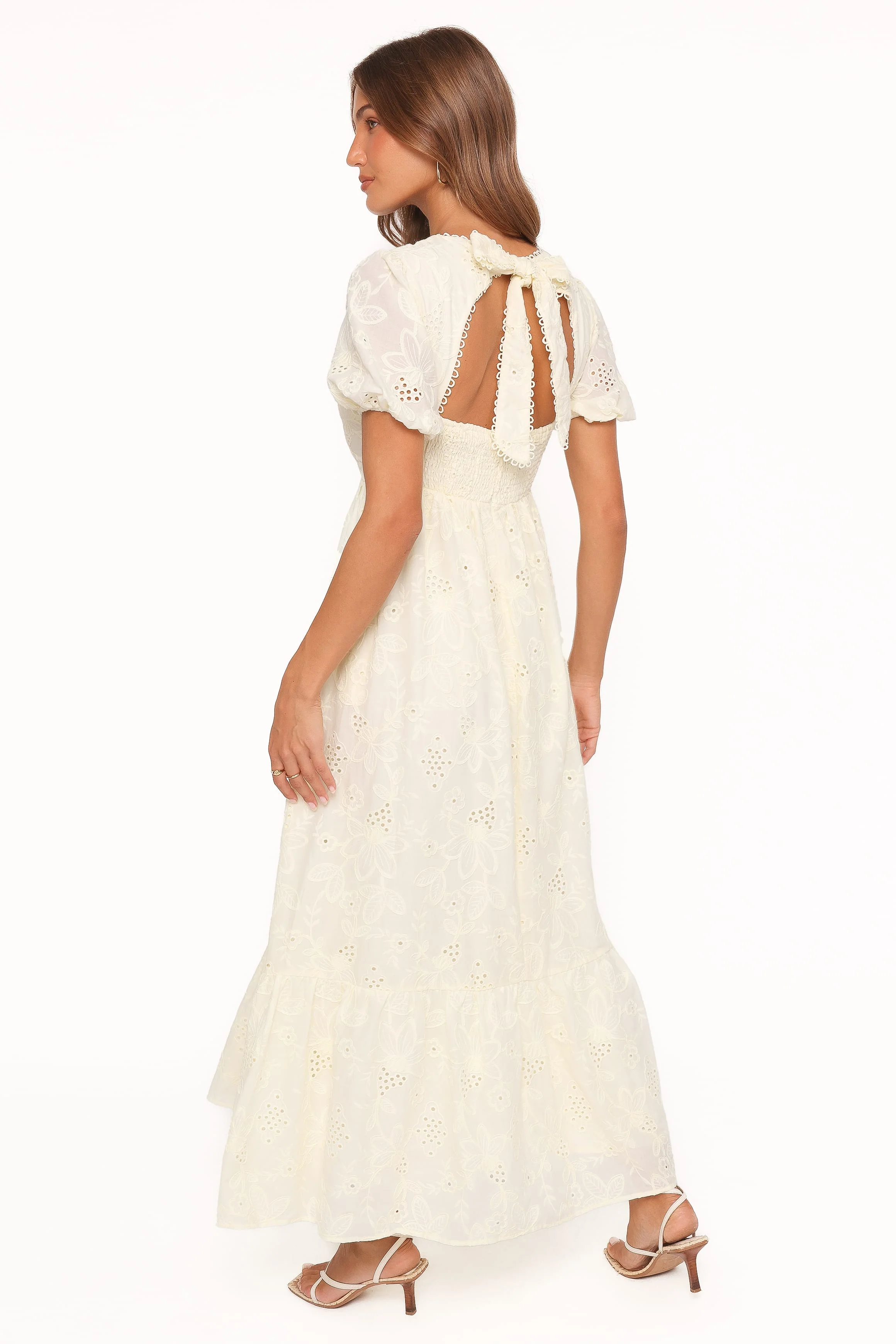 Janice Maxi Dress - Butter Yellow Broderie