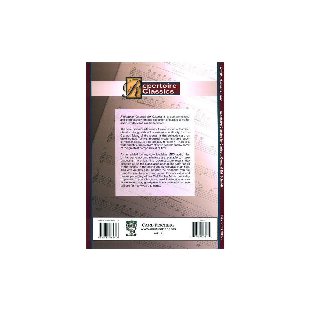 Carl Fischer Repertoire Classics Clarinet – Thomann Ireland