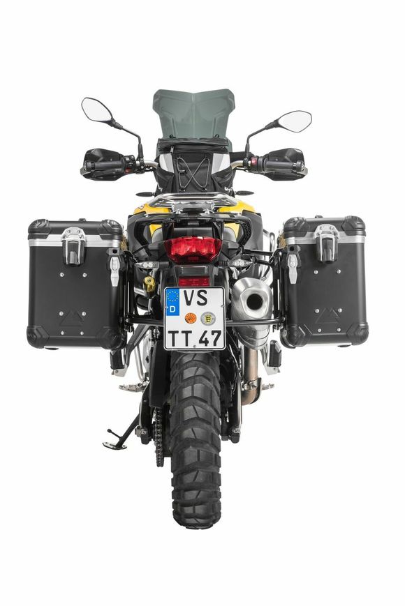Touratech suitcase Complete kit ZEGA Evo 31/38 - Gray support included - Gray anodizedRef: Trt01599A / 01-082-6831-0
