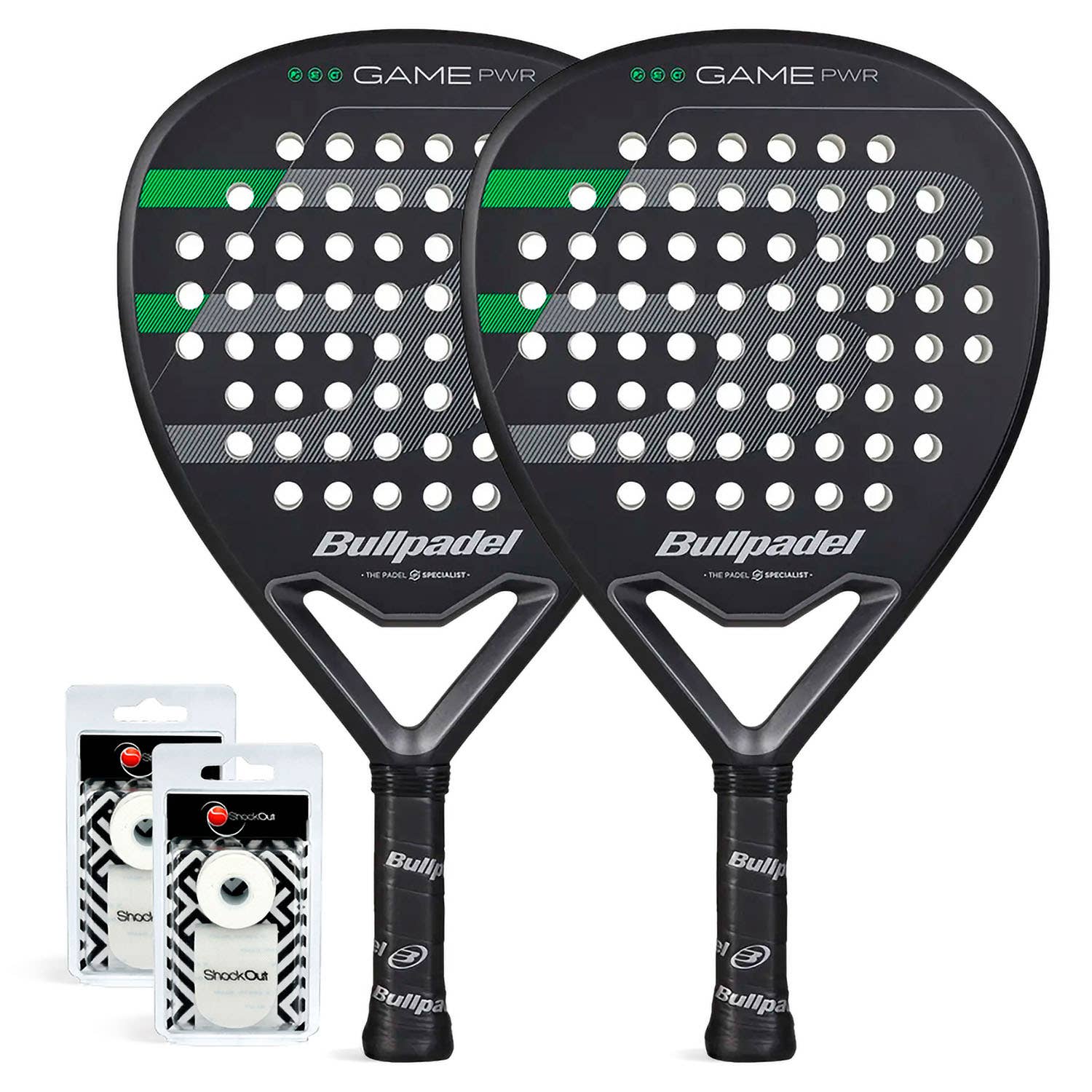 DUO PACK BULLPADEL GAME POWER BLACK